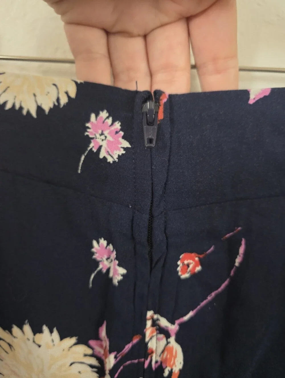 NWT Torrid Navy Floral Button Front Back Zip Stretch Challis Maxi Skirt